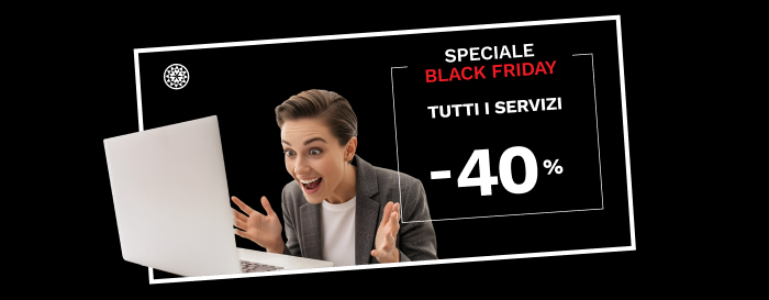 SPECIALE CLIPEO BLACK FRIDAY: -40% su TUTTO